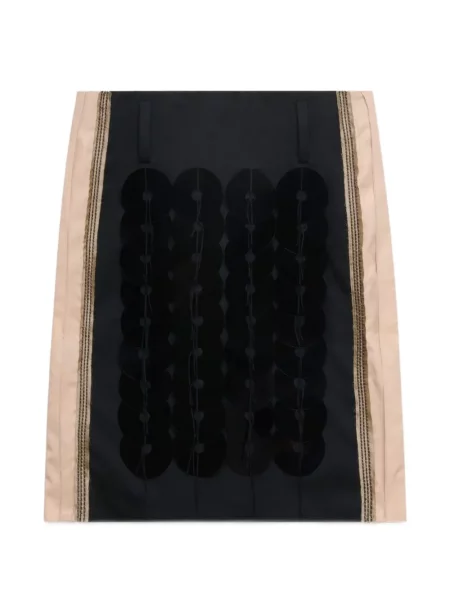 Fustă Marni cu paiete din poplin negru