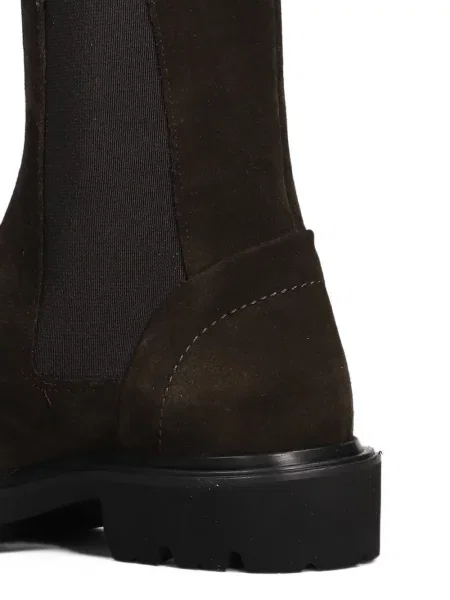 Botine chelsea Evaluna din piele de căprioară maro
