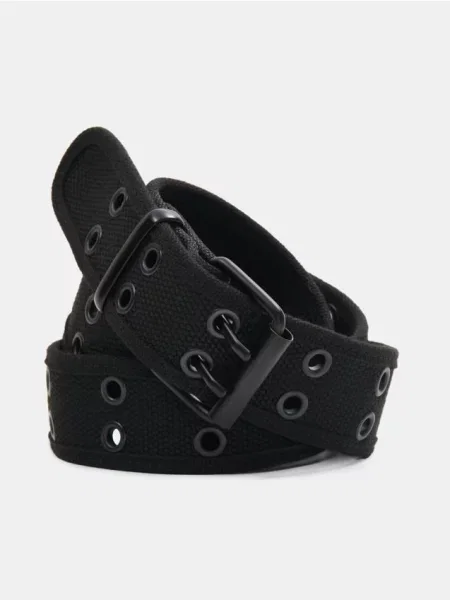 Sinsay parciany z metalowymi oczkami czarny