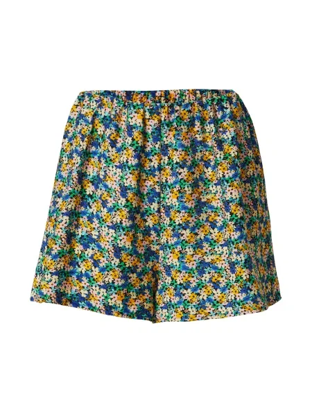 EDITED Pantaloni Emelie albastru / portocaliu / roz negru