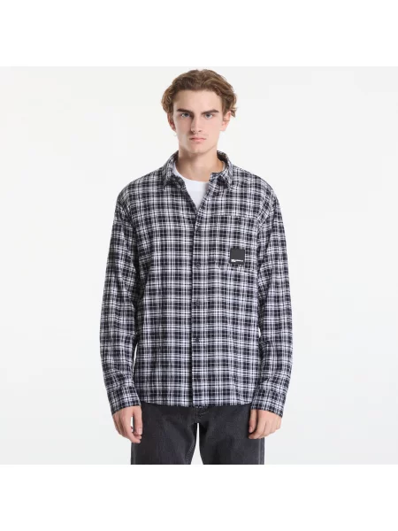 Риза Karl Lagerfeld Jeans Reg Check Shirt Black/ White/ Yd/ Check L бяло