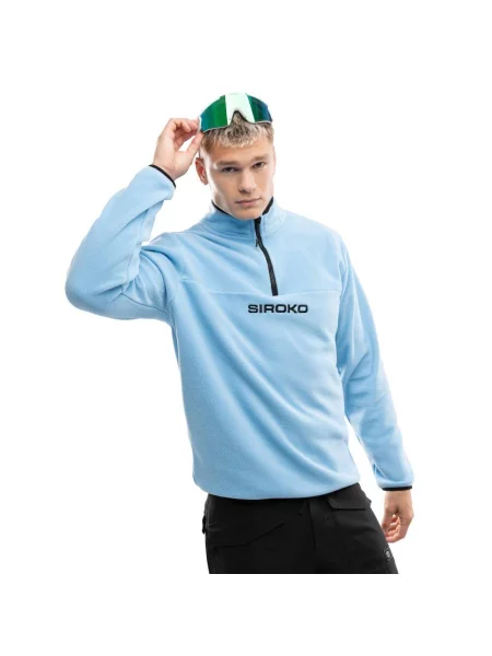 Bluza z grubego polaru Sporty zimowe Siroko Momji niebieska