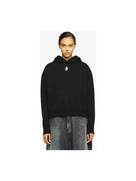 JW Anderson Bluzy Kobieta S Klasyczna Bluza z Kapturem czarny