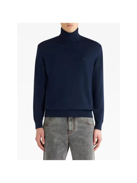 Golf Etro wełniany niebieski