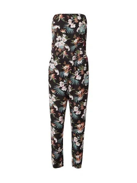 Urban Classics Salopeta verde jad / portocaliu somon / negru alb