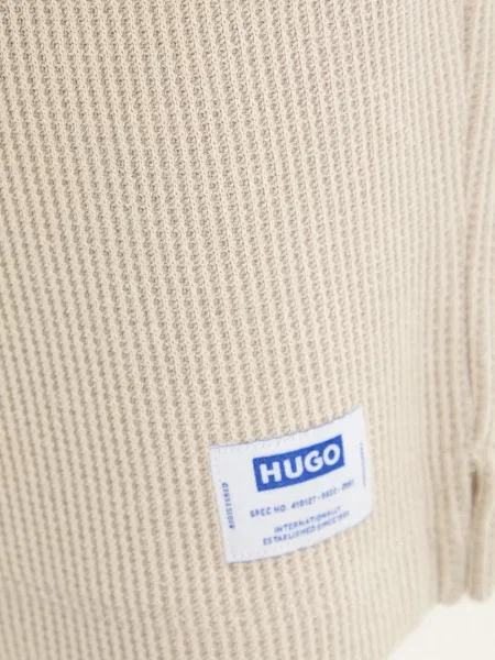 HUGO Blue трикотажні шорти з бавовною сині
