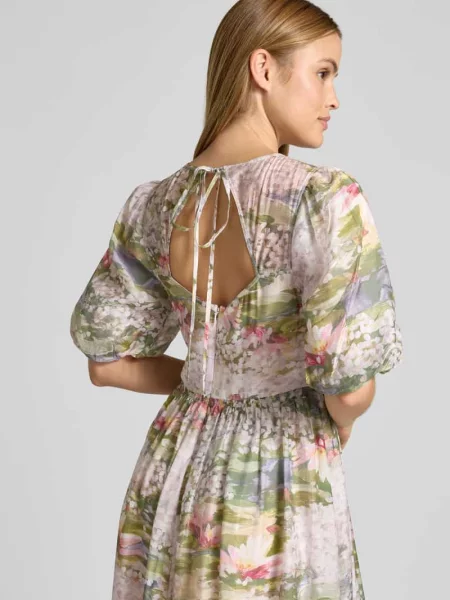 Sukienka midi z bufkami model JONORA' Ted Baker różowa