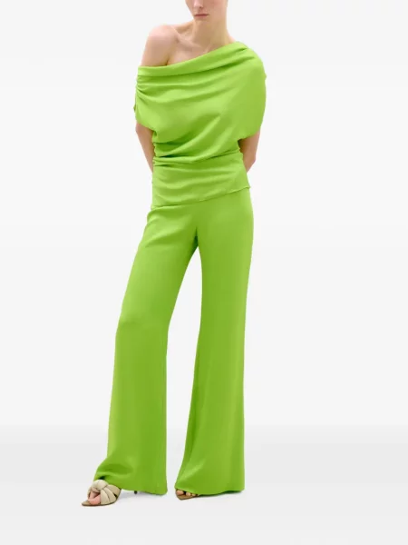 Pantaloni Silvia Tcherassi evazate verde