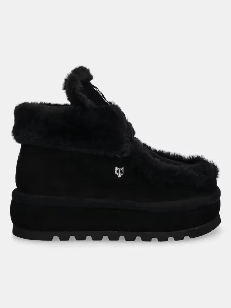 Naked Wolfe śniegowce zamszowe Bambi Bambi Suede Shearling Black czarny