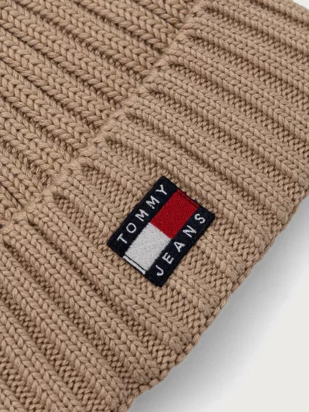 Tommy Jeans čiapka dámska béžová