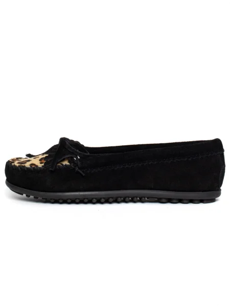 Minnetonka Mocasini Kilty Plus bej / maro negru