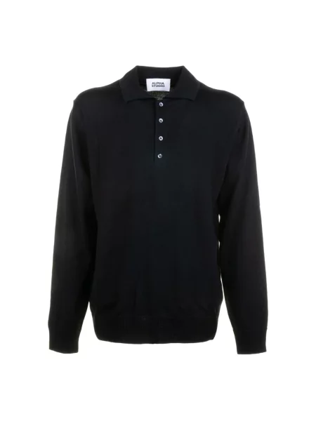 Koszulka polo Alpha Industries czarna