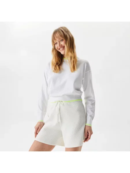 Lacoste Swetry Lacoste biały