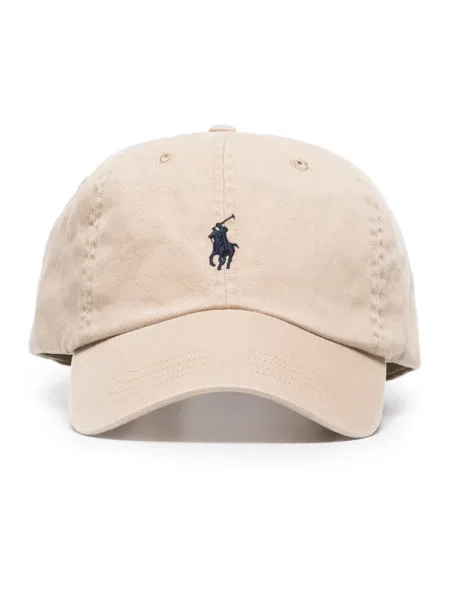 Czapka z daszkiem Polo Ralph Lauren z twillu beżowa