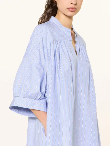 Robert Friedman Sukienka Klivial Z Rękawami blau biała