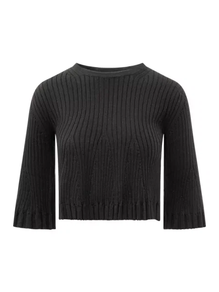 Dzianinowy sweter Loulou Studio czarny