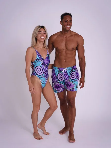 Jednoczęściowy kostium kąpielowy Fresh Prince zielony