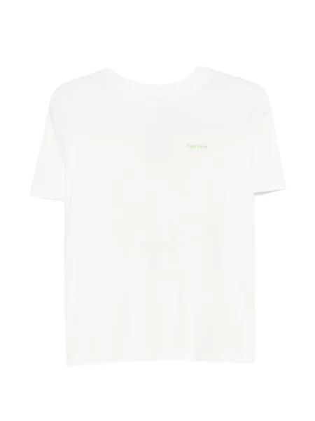 Tricou Maje cu broderie alb