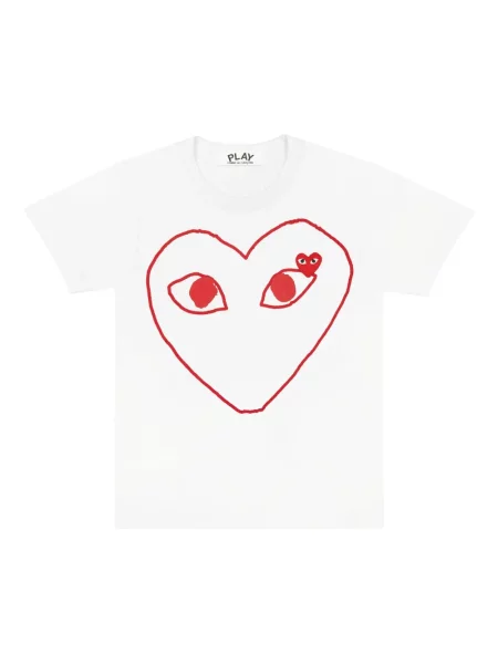 Tricou Comme Des Garcons Play alb