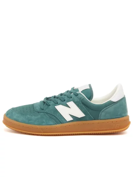 Sneakersy New Balance 500 zamszowe zielone