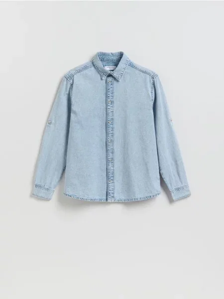 Reserved Cămașă din denim regular fit albastru