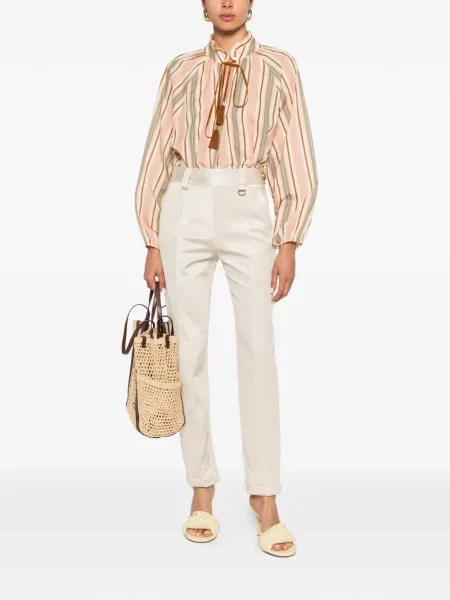 Pantaloni Chloé din satin
