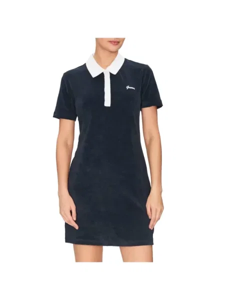 Guess sukienka ASTER granatowy mini prosta niebieska