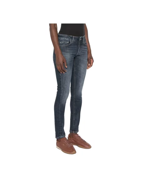 Skinny jeansy skinny Dondup niebieskie