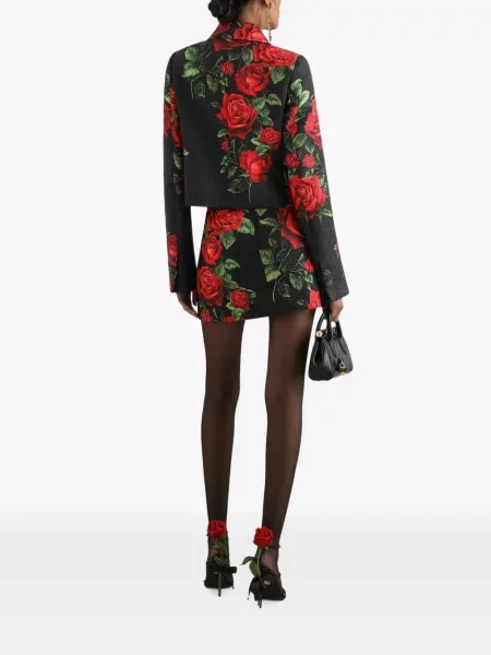 Geacă Dolce & Gabbana cu imagine negru