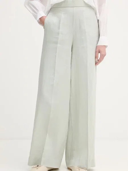 United Colors of Benetton pantaloni pentru femei din in verde