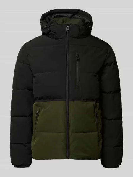 Kurtka pikowana z zapinanymi na błyskawiczny model ‘OWEN’ Jack & Jones