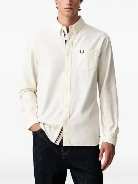 Πουκάμισο Fred Perry υφαίνω διαγωνίως με αυτόγραφο