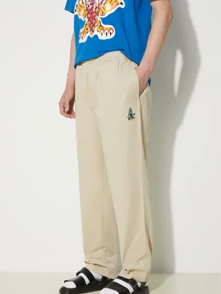 Kalhoty ICECREAM Skate Pant jednoduché béžová