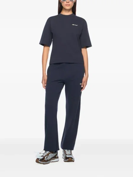 Pantaloni Off-white cu imagine alb