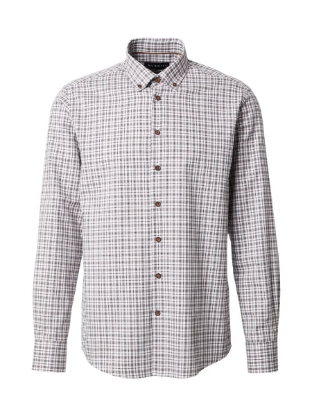 Bugatti Cămașă maro coniac / negru alb