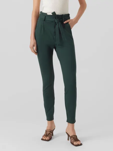 Vero Moda Tall Hlače z naborki Eva jelka zelena
