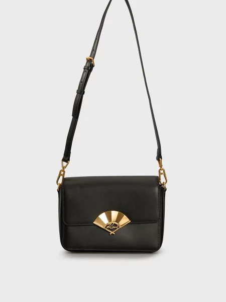 Шкіряна сумка Karl Lagerfeld K/Signature чорна
