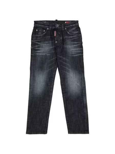 Jeansy dziecięce Dsquared2 czarne