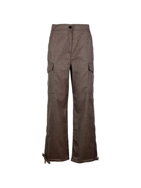 Pantaloni Marella cu model pepito maro