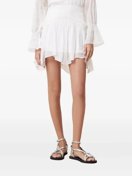 Fusta mini Allsaints alb