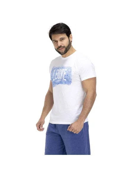 Scurt tricou Leone 1947 cu mâneci scurte alb
