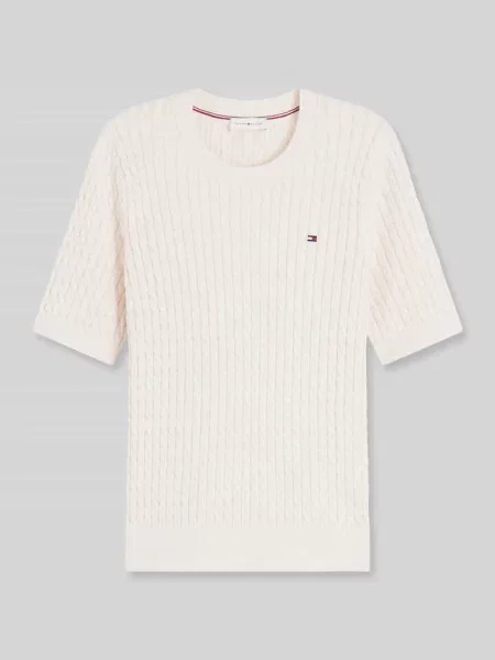T-shirt Slim Fit z czystej bawełny Tommy Hilfiger biała