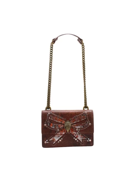 Kurt Geiger London torebka skórzana SHOREDITCH brązowa
