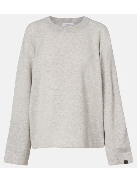 Pulover Max Mara de lână gri