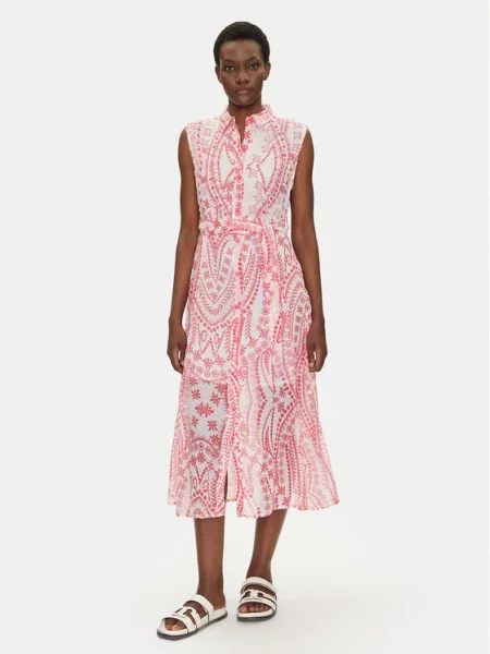 Iconique Рокля тип риза розов