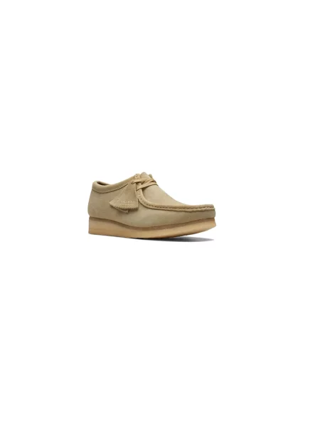 Półbuty Clarks zamszowe beżowe
