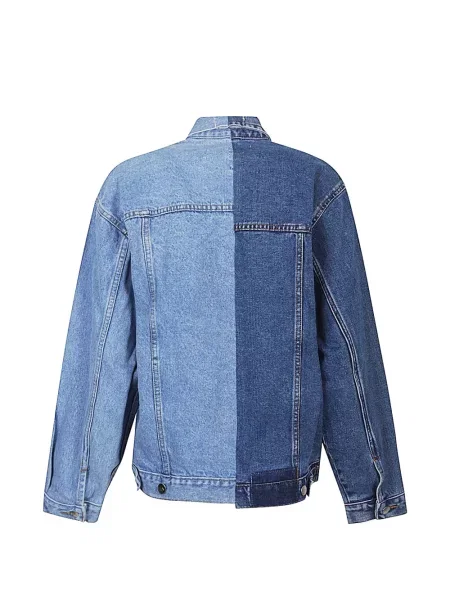 Džínsová bunda E.l.v. Denim modrá