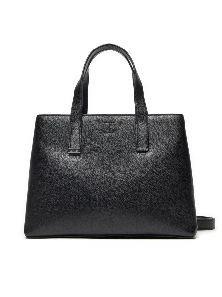 Calvin Klein Torbica Ck Plaque Small Tote crna