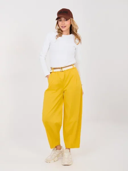 Pantaloni Italy Moda alb
