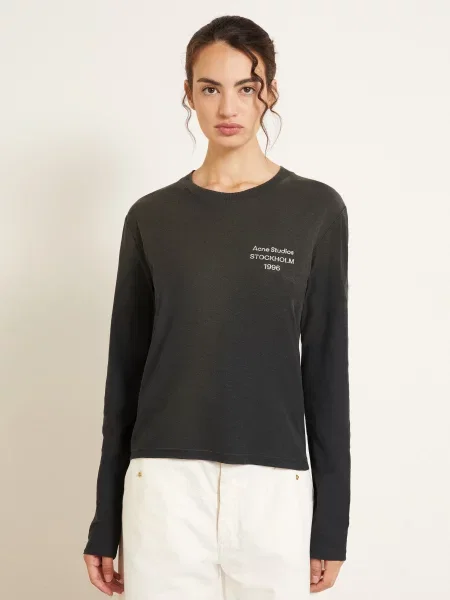 Acne Studios Tričko S Dlouhým Rukávem olivová